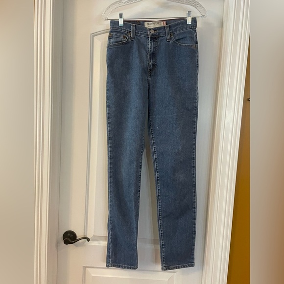 Levi's Straight Leg Sz 6L 512 Slim Tapered Women's Jeans in Denim Blue - Picture 4 of 5